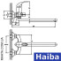 Змішувач для ванни длинний ніс HAIBA PREMIERE EURO (Chr-006)