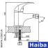Змішувач для біде HAIBA PREMIERE (Chr-002)