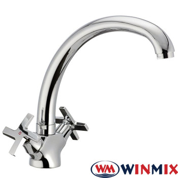 Змішувач для кухні ухо на гайці Winmix Premium Galaxy (Chr-273), Польща