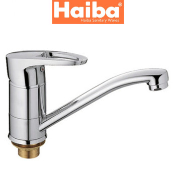 Змішувач для умивальника ялинка на гайці HAIBA CEBA (Chr-555) 15cm