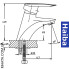 Змішувач для умивальника HAIBA DISK (Chr-001)