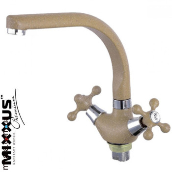 Змішувач для кухні вухо MIXXUS Color Beige (бежевий) (Chr-273), Польща