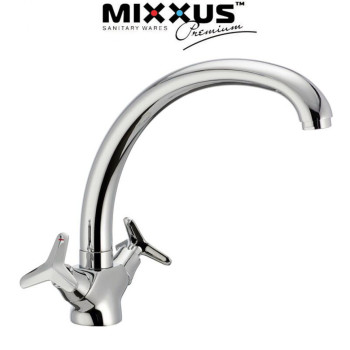 Змішувач для умивальника Mixxus Premium Vesta (Chr-273) на гайці