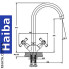 Змішувач для кухні HAIBA SMES (Chr-275)
