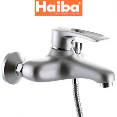 Змішувач для ванни короткий ніс HAIBA HANSBERG SATIN Euro (Chr-009)