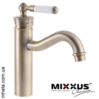 Змішувач для умивальника MIXXUS Premium Vintage Бронза (Chr-001B), Польща