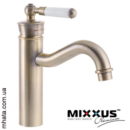 Змішувач для умивальника MIXXUS Premium Vintage Бронза (Chr-001B), Польща