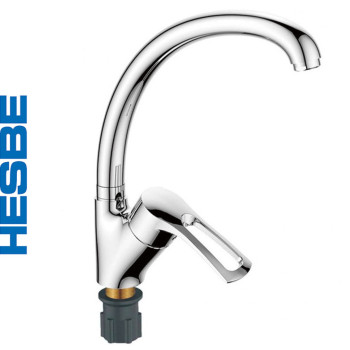 Змішувач для кухні Вухо на гайці HESBE Germes (Chr-777)