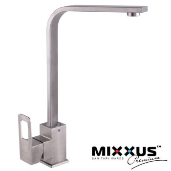 Змішувач для кухні Вухо на гайці MIXXUS FIt (Chr-017), Польща (нержавіюча сталь)