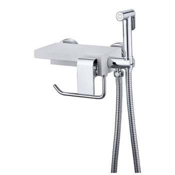 Змішувач із гігієнічним душем, тримачем рушника та поличкою KB-25101-01, Чехія