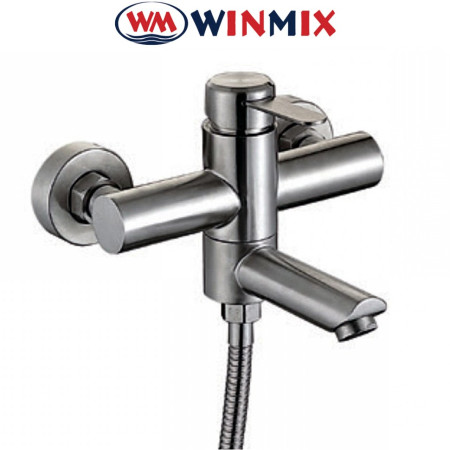 Змішувач для ванни короткий ніс WINMIX FAN 009 EURO, Польща (нержавіюча сталь)