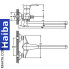 Змішувач для ванни HAIBA ERIS EURO (Chr-006)