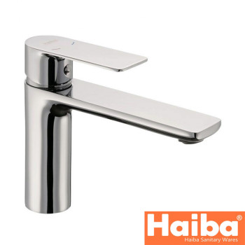 Змішувач для умивальника довгий ніс HAIBA ALEX Chr-001 (LONG)