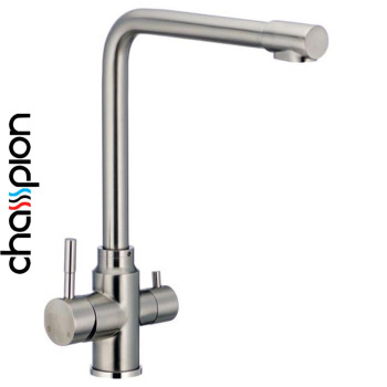 Змішувач для кухні Вухо під осмос Champion Sus 021 (Chr-021), Польща (нержавіюча сталь)