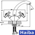 Змішувач для умивальника на гайці HAIBA Zeus Chr-272 (nut)