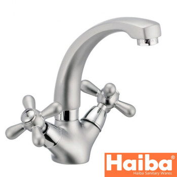 Змішувач для умивальника HAIBA DOMINOX SATIN (Chr-272)