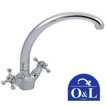 Змішувач для умивальника O&L Mayfair Euro Product (Chr-273)
