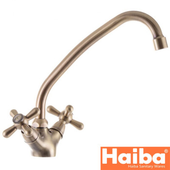 Змішувач для кухні вухо HAIBA Dominox (Chr-271) BRONZE