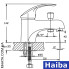 Змішувач для умивальника HAIBA MARS SH (Chr-001)