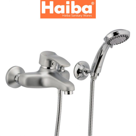 Змішувач для ванни короткий ніс HAIBA FOCUS SATIN Euro-009