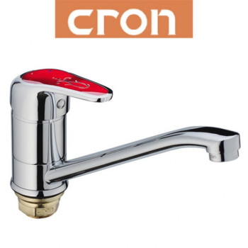 Змішувач для кухні ялинка на гайці 25см Cron Magic Red (Chr-555)
