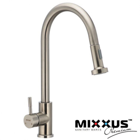 Змішувач для кухні Вухо MIXXUS Sus 014А (Chr-014A), Польща (нержавіюча сталь)