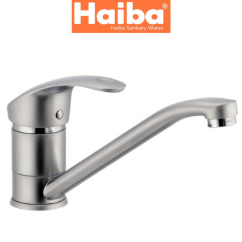 Змішувач для кухні ялинка на шпильці 25см HAIBA MARS SATIN (Chr-004)