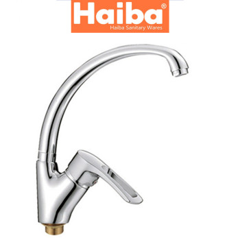 Змішувач для кухні Вухо на гайці HAIBA Hansberg Chr-777 (nut)