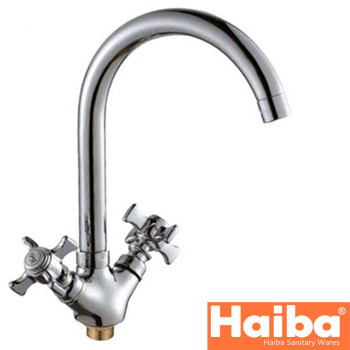 Змішувач для кухні HAIBA ZEUS (Chr-275) на гайці