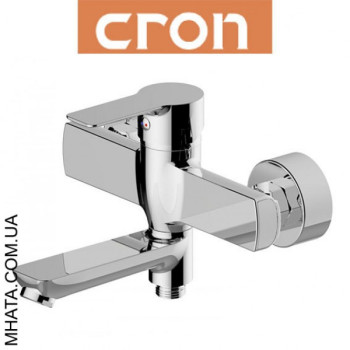 Змішувач для ванни короткий ніс Cron Enzo (Chr-009), водяний тракт - латунь