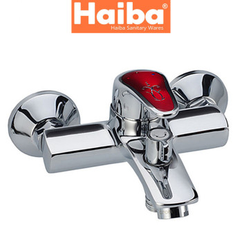Змішувач для ванни короткий ніс HAIBA MAGIC RED EURO (Chr-009)