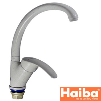 Змішувач для кухні Вухо на гайці HAIBA Mars MC-777 (nut) молочний коктейль