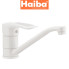 Змішувач для кухні ялинка на шпильці HAIBA HANSBERG WHITE-004 25см (білий)