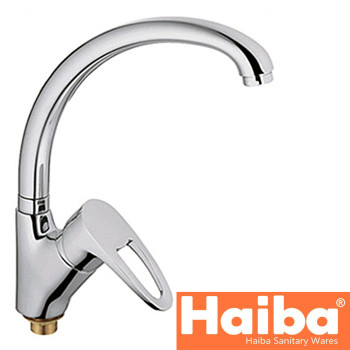 Змішувач для кухні Вухо на гайці HAIBA CEBA Chr-777 (nut)