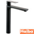 Змішувач для умивальника HAIBA ALEX Black Chr-001 (high)