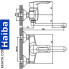 Змішувач для кухні від стіни HAIBA HANSBERG (Chr-005)