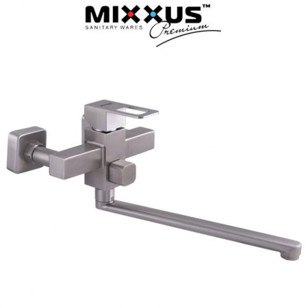 Змішувач для ванни довгий ніс MIXXUS Fit EURO (Chr-006), Польща (нержавіюча сталь)