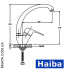 Змішувач для кухні Вухо на гайці HAIBA MAGIC Chr-777 (nut)