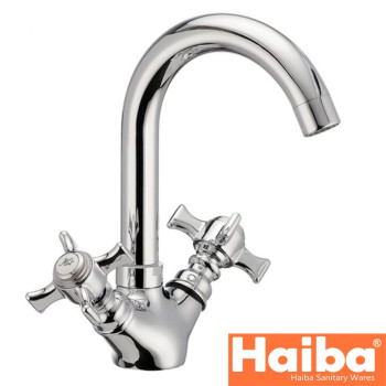 Змішувач для умивальника HAIBA ZEUS (Chr-274)