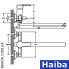 Змішувач для ванни довгий ізлив HAIBA MARCO EURO (Chr-006)