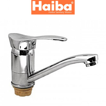 Змішувач для умивальника ялинка на гайці HAIBA ERIS (Chr-555) 15cm