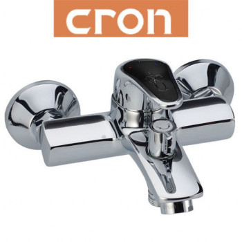 Змішувач для ванни короткий ніс Cron Magic Black (Chr-009)