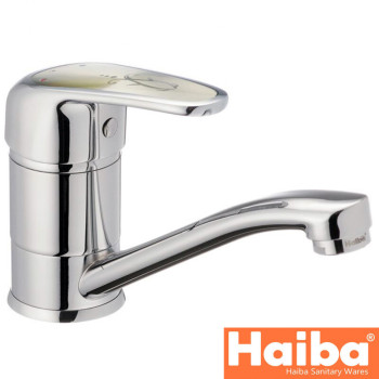 Змішувач для умивальника ялинка на шпильці HAIBA MAGIC (Chr-004) 15cm