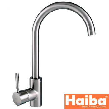 Змішувач для кухні Вухо HAIBA HANS RS-011 Нержавіюча сталь