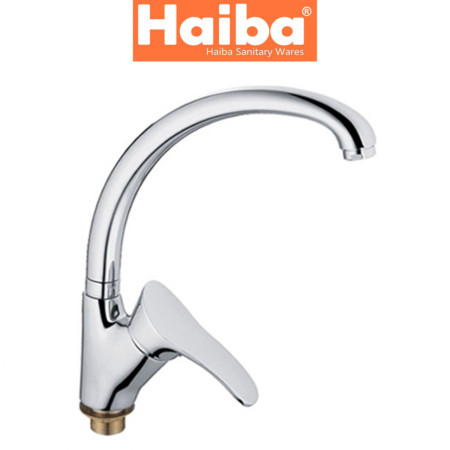 Змішувач для кухні Вухо на гайці HAIBA ERIS Chr-777 (nut)