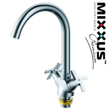 Змішувач для кухні вухо на гайці MIXXUS Premium Galaxy (Chr-275), Польща