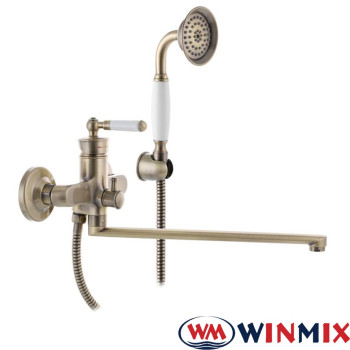 Смеситель для ванны длинный нос MIXXUS Premiun Vintage Bronze EURO (Chr-006), Польша