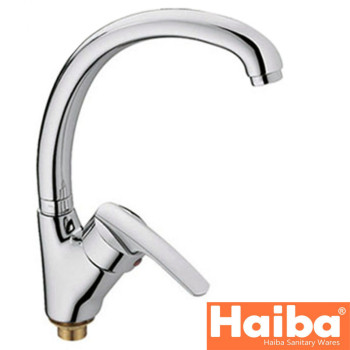 Змішувач для кухні Вухо на гайці HAIBA AGAT Chr-777 (nut)