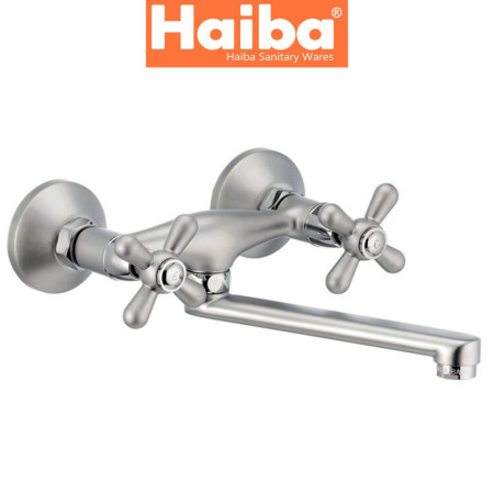 Змішувач для кухні від стіни HAIBA DOMINOX SATIN (Chr-361)