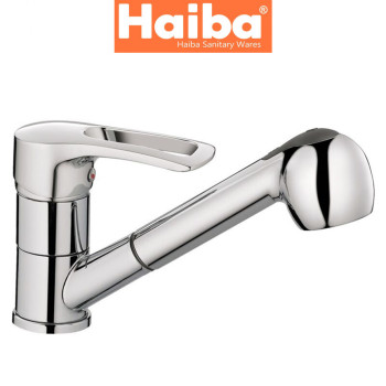 Змішувач для кухні ялинка з лійкою HAIBA HANSBERG (Chr-014)